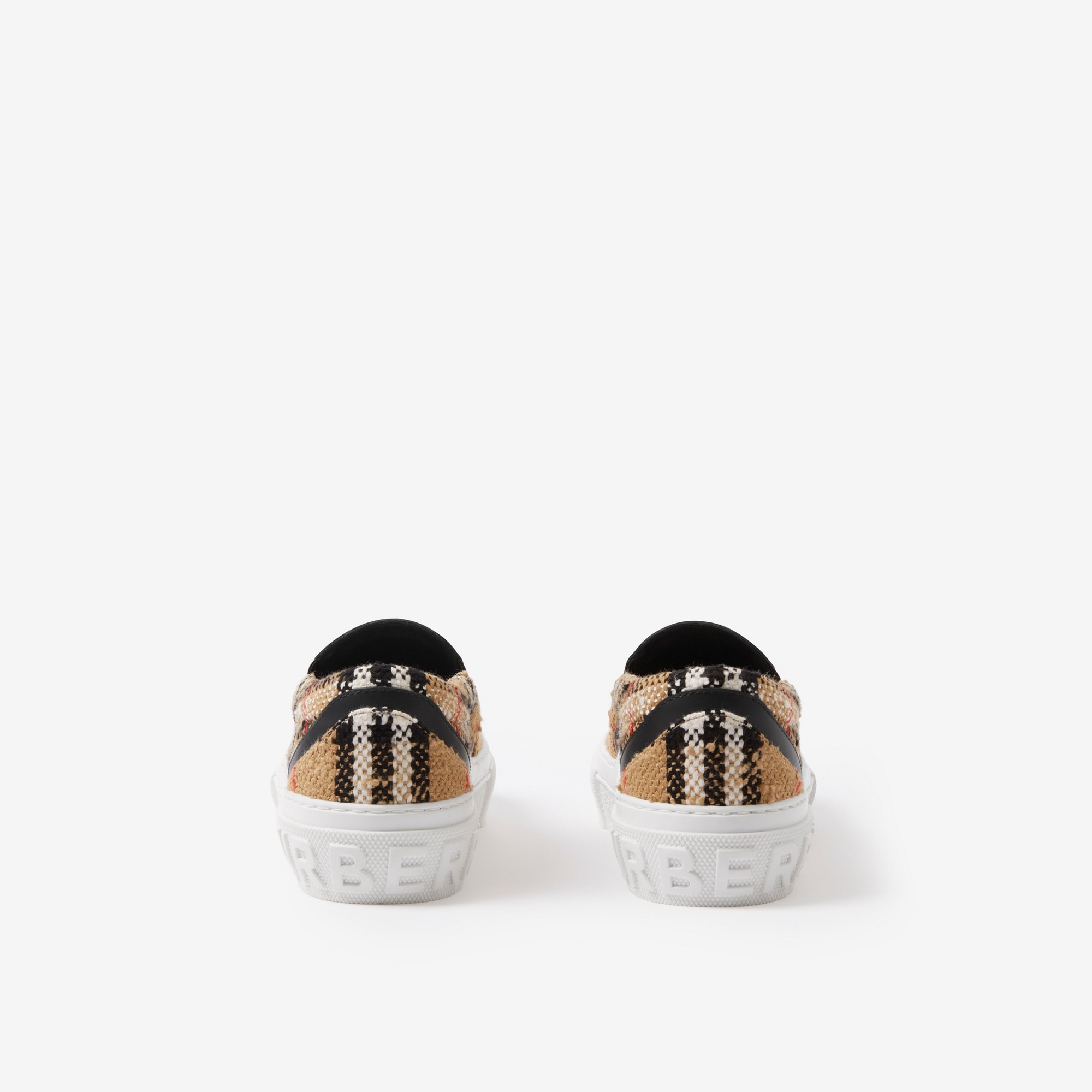 Vintage Check Cotton Wool Blend Sneakers - 3