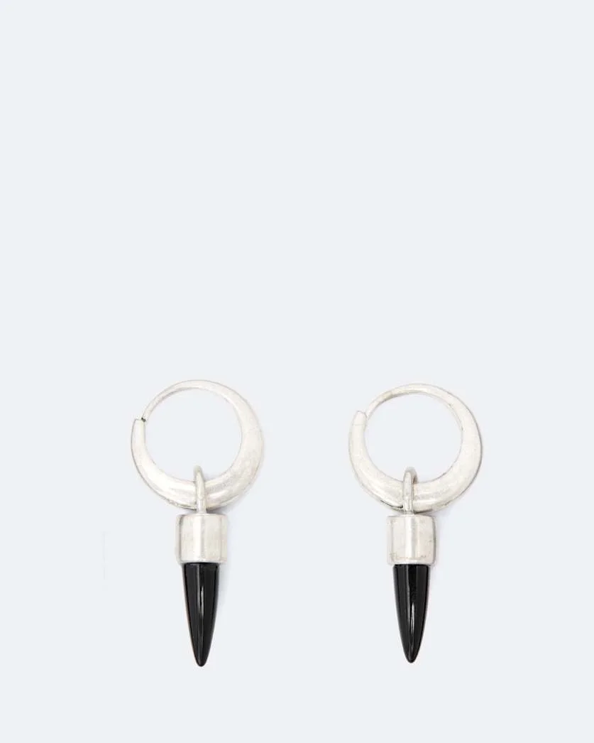 CONE PENDANT HUGGIE EARRINGS - 1