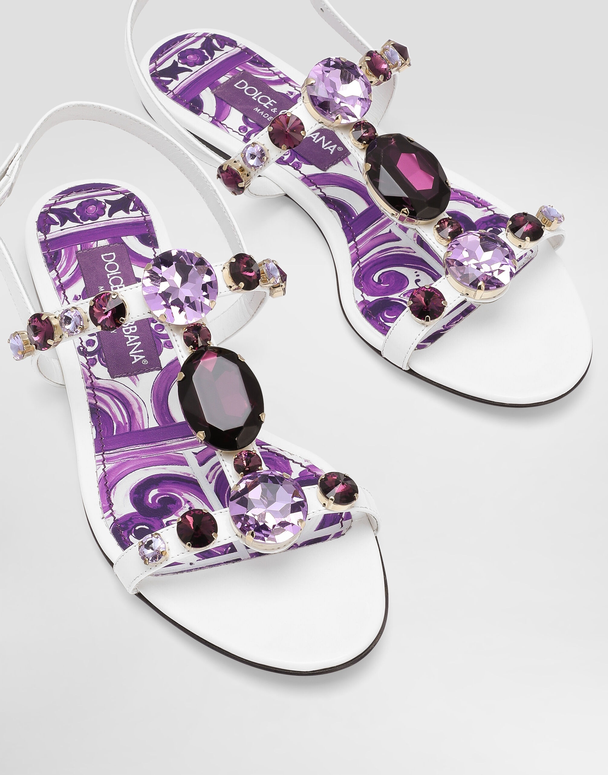 Flip-flops with jewel embroidery - 4