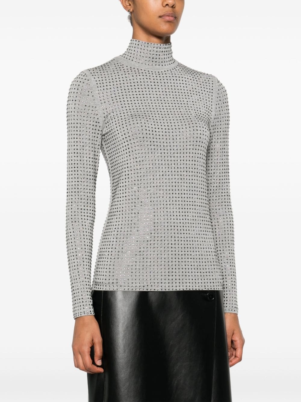 rhinestone-embellished top - 3
