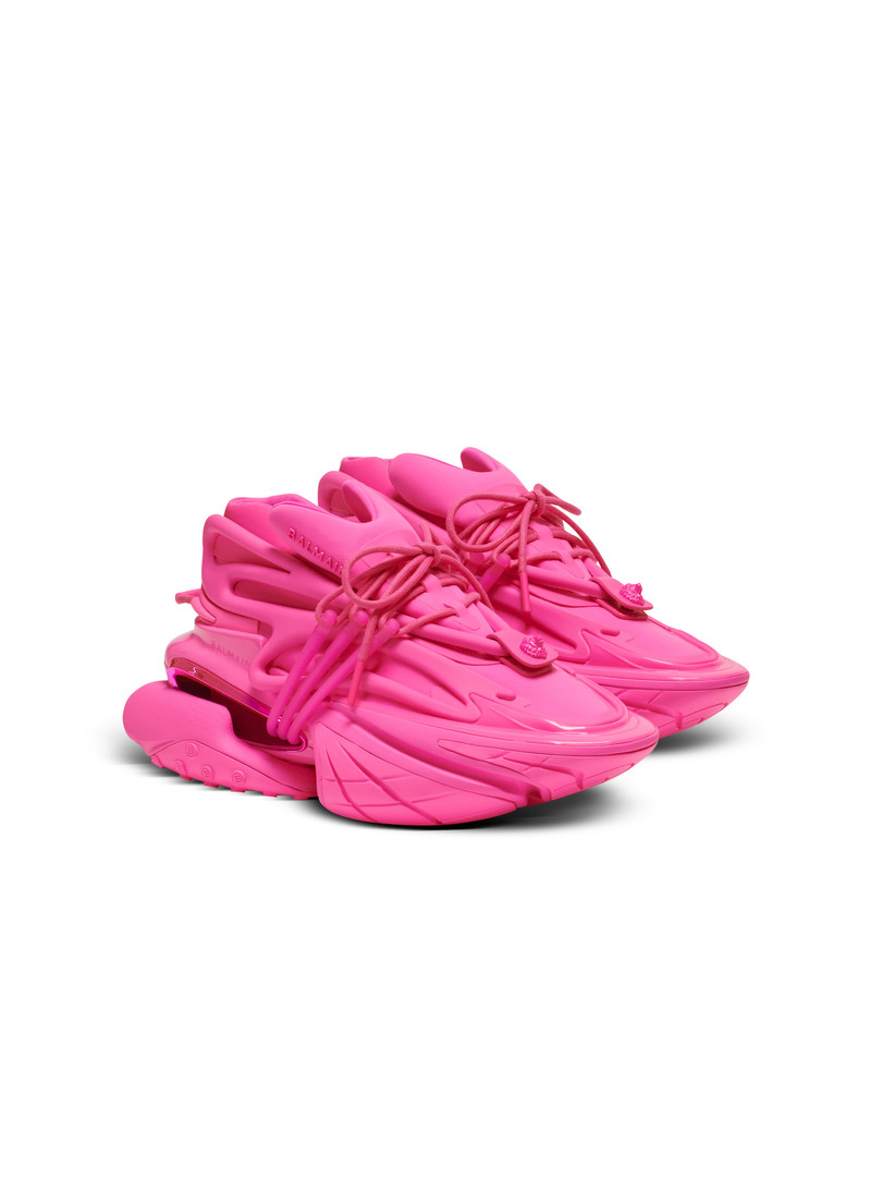 Unicorn trainers in neoprene and rubberised leather 2