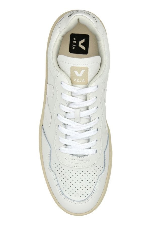 White leather V-90 sneakers - 4