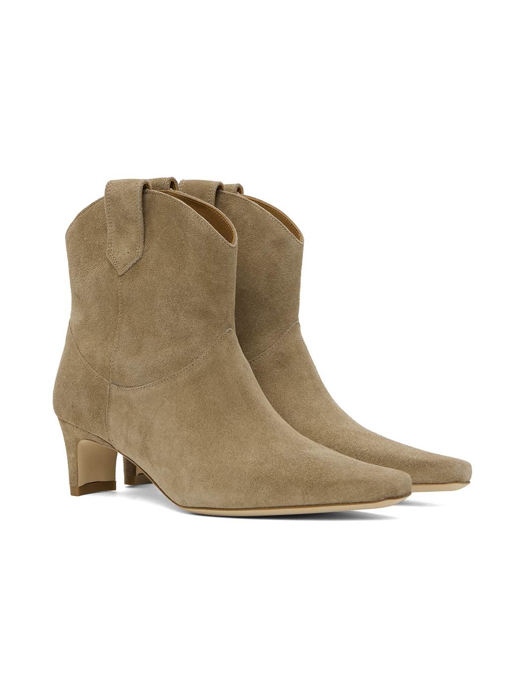 Taupe Western Wally Ankle Boots - 4