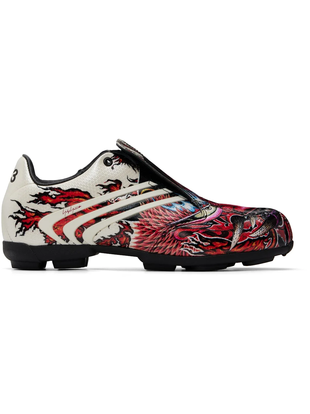 Off-White & Red F50 Tunit Sneakers - 1