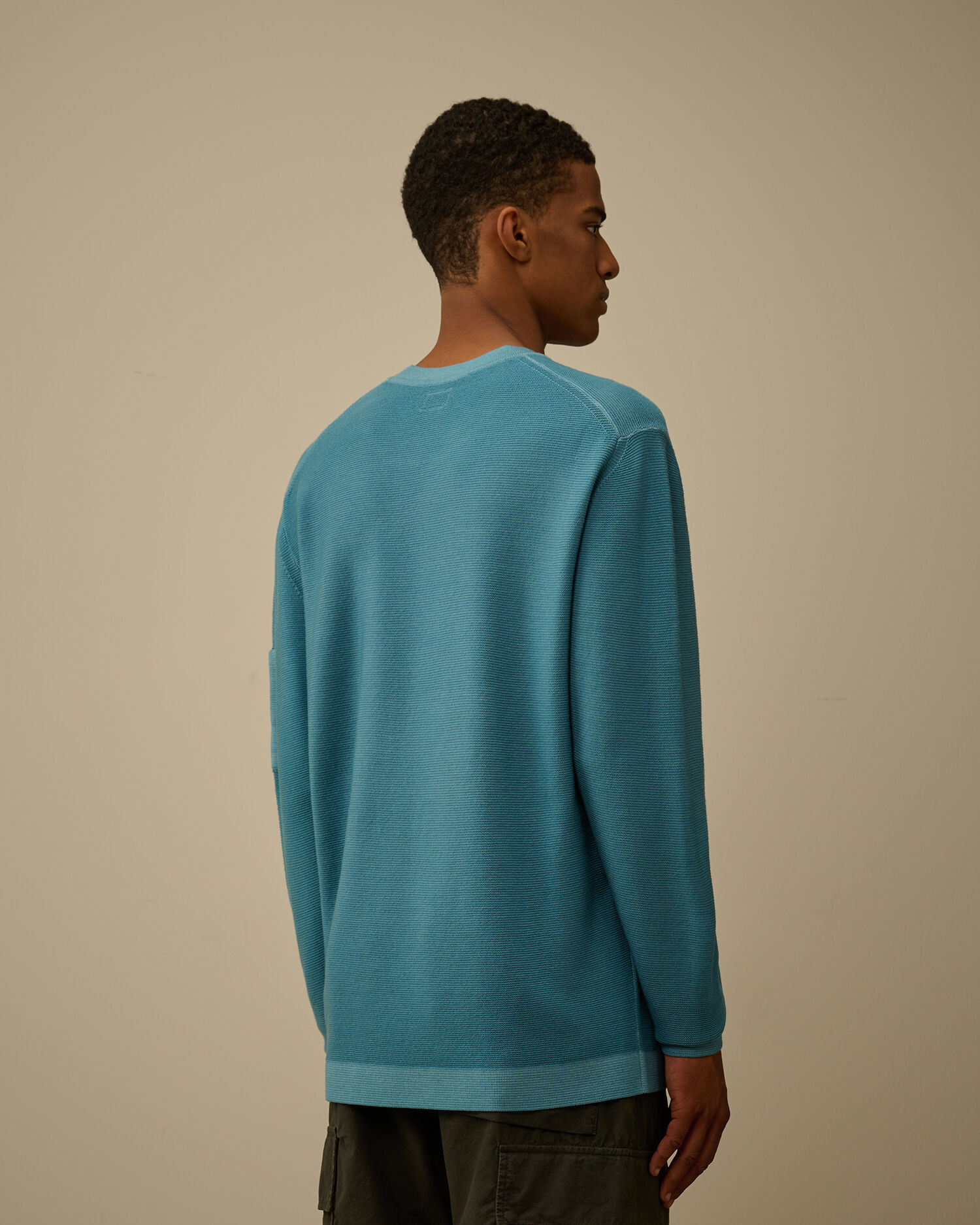 Merino Wool Crewneck Lens Sweater - 4