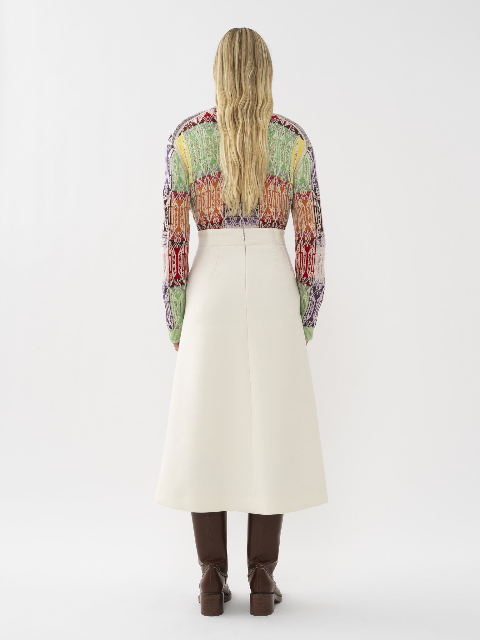 A-LINE MID-LENGTH SKIRT - 3