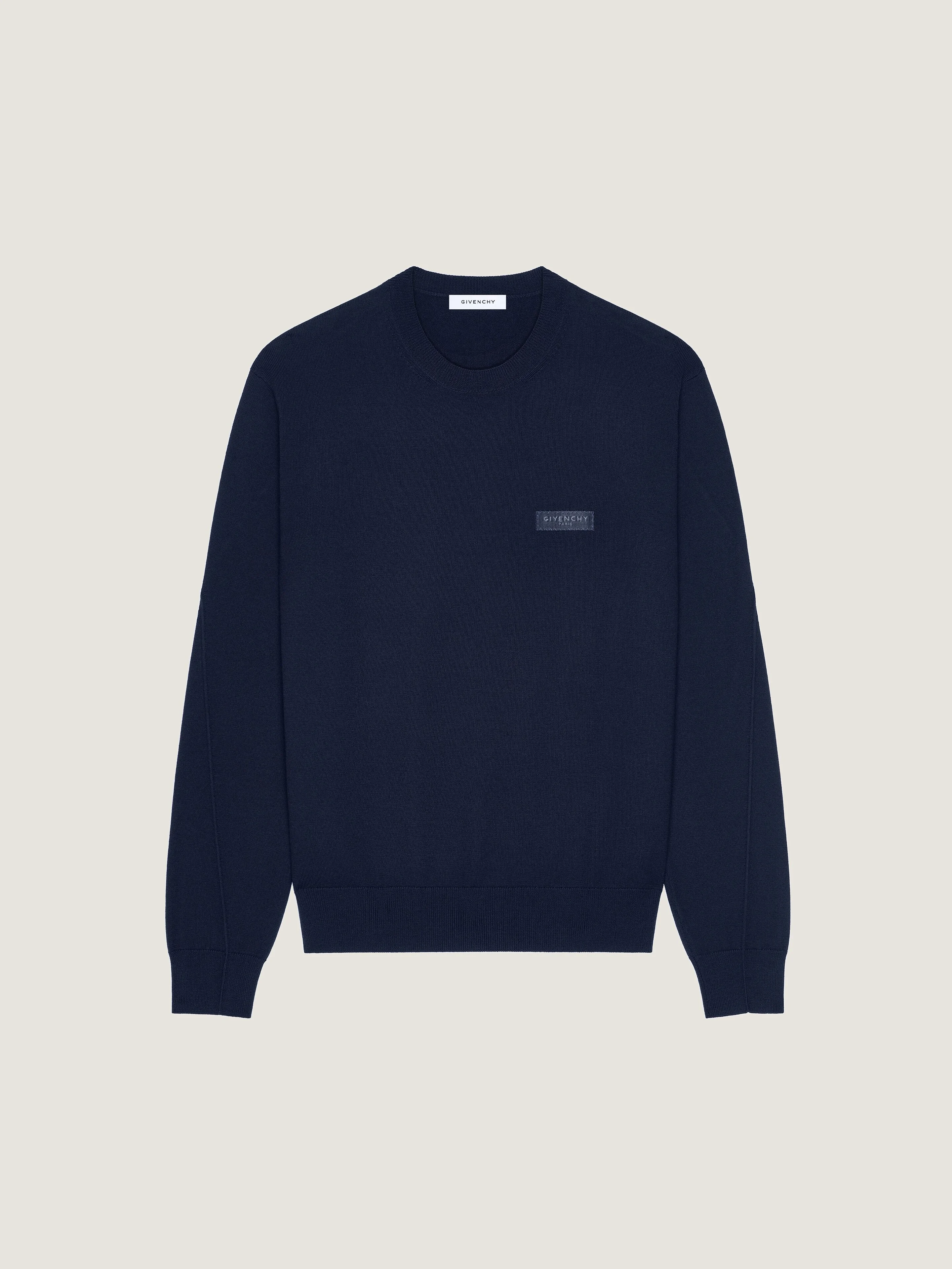 SWEATER IN WOOL WITH GIVENCHY PARIS GROS GRAIN - 1