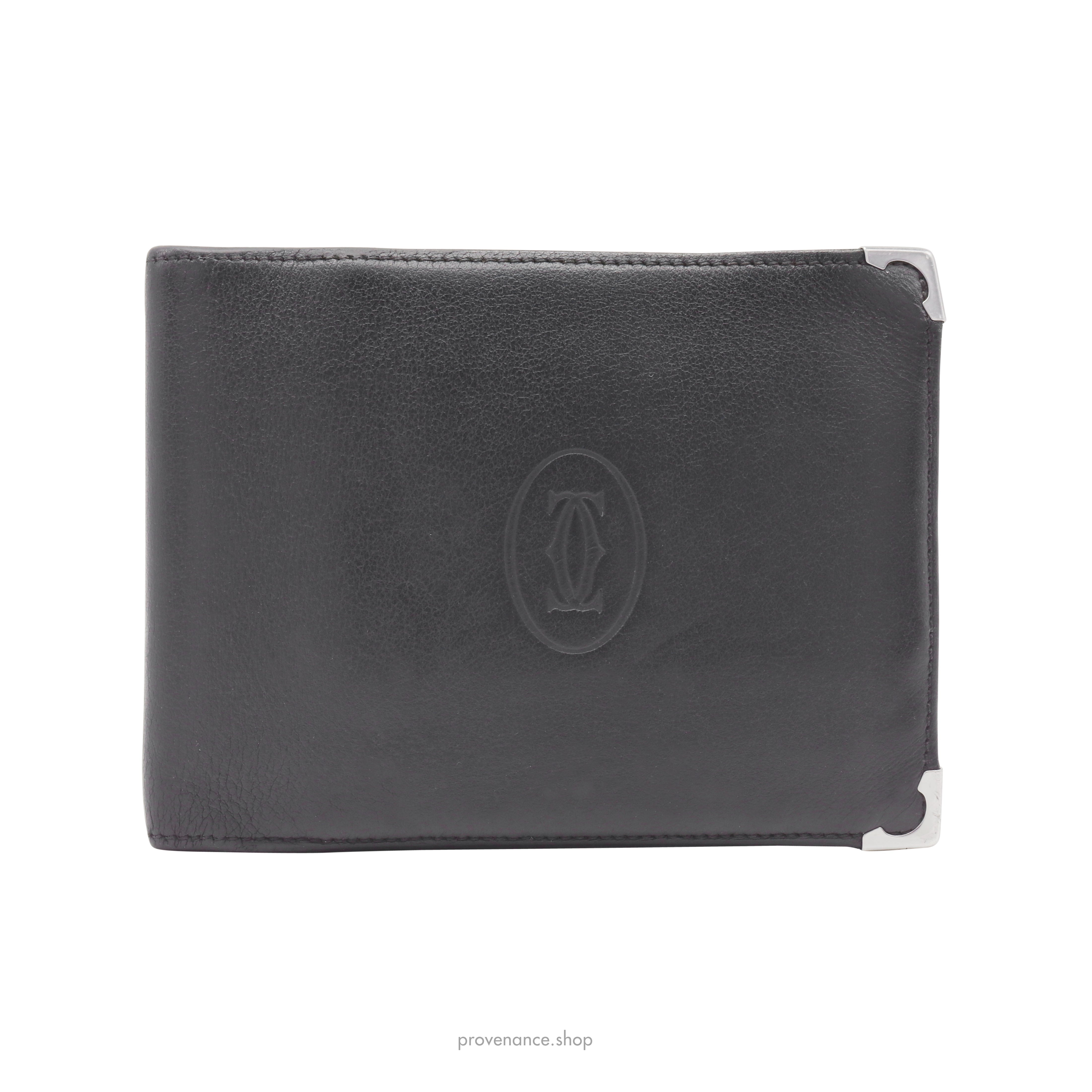 Cartier Bifold Wallet - Black Calfskin Leather - 1