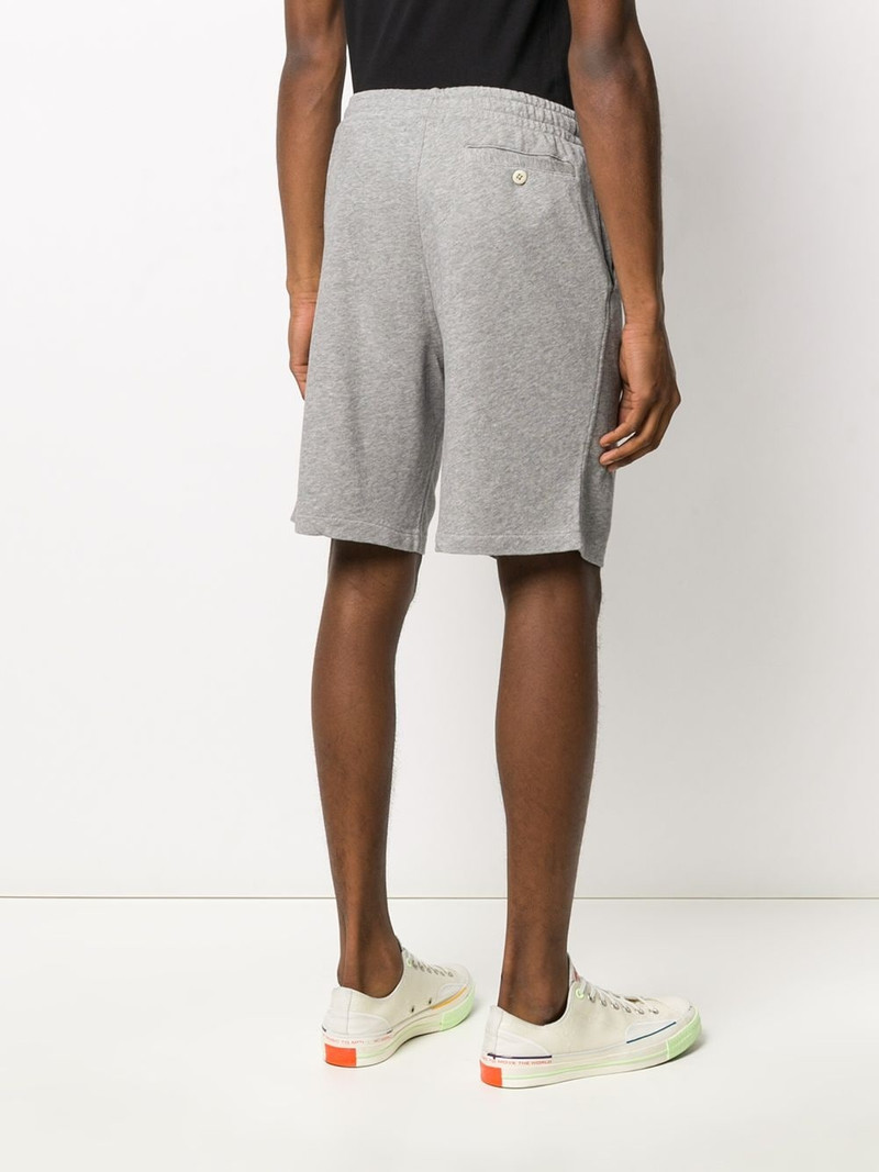 logo embroidered track shorts 4