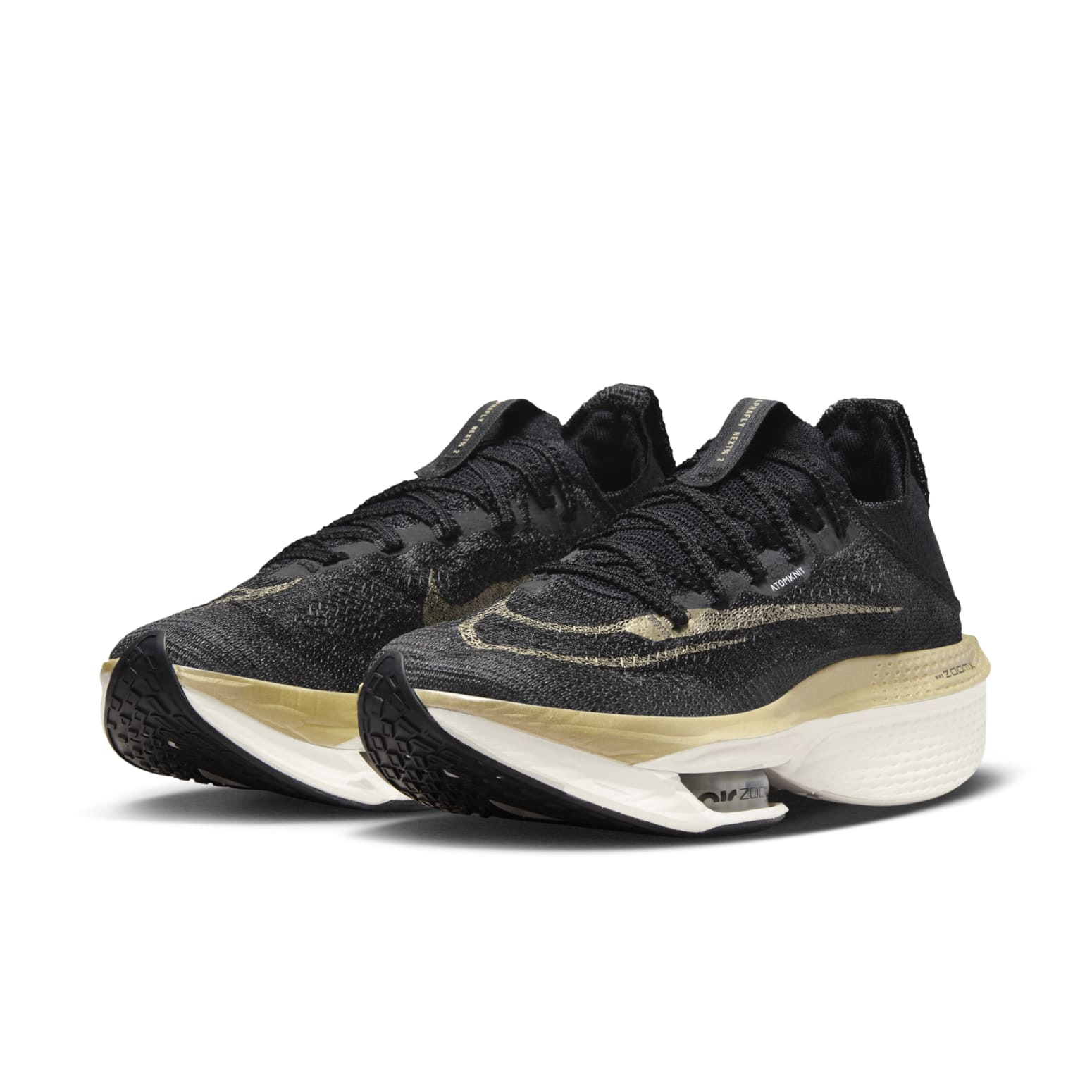 (WMNS) Nike Air Zoom Alphafly NEXT% 2 'Black Metallic Gold Grain' DN3559-003 - 3