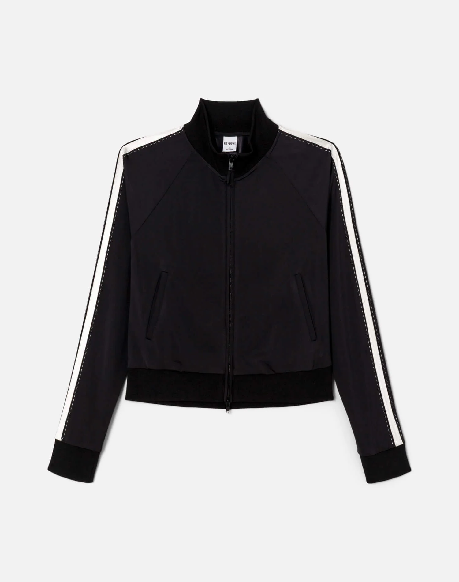 Chloe Track Jacket - Black With White - 1