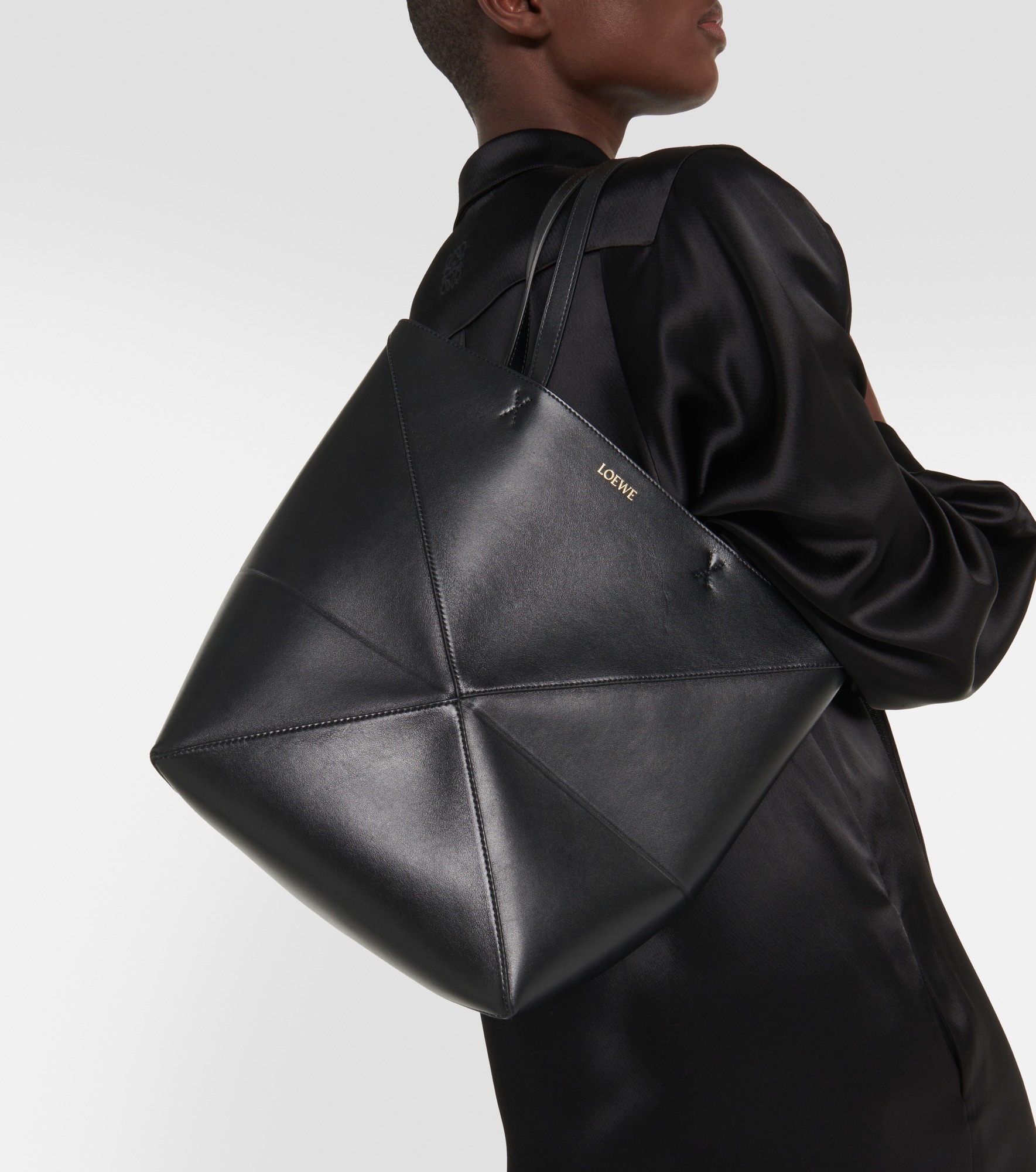Puzzle Fold Medium leather tote bag - 2