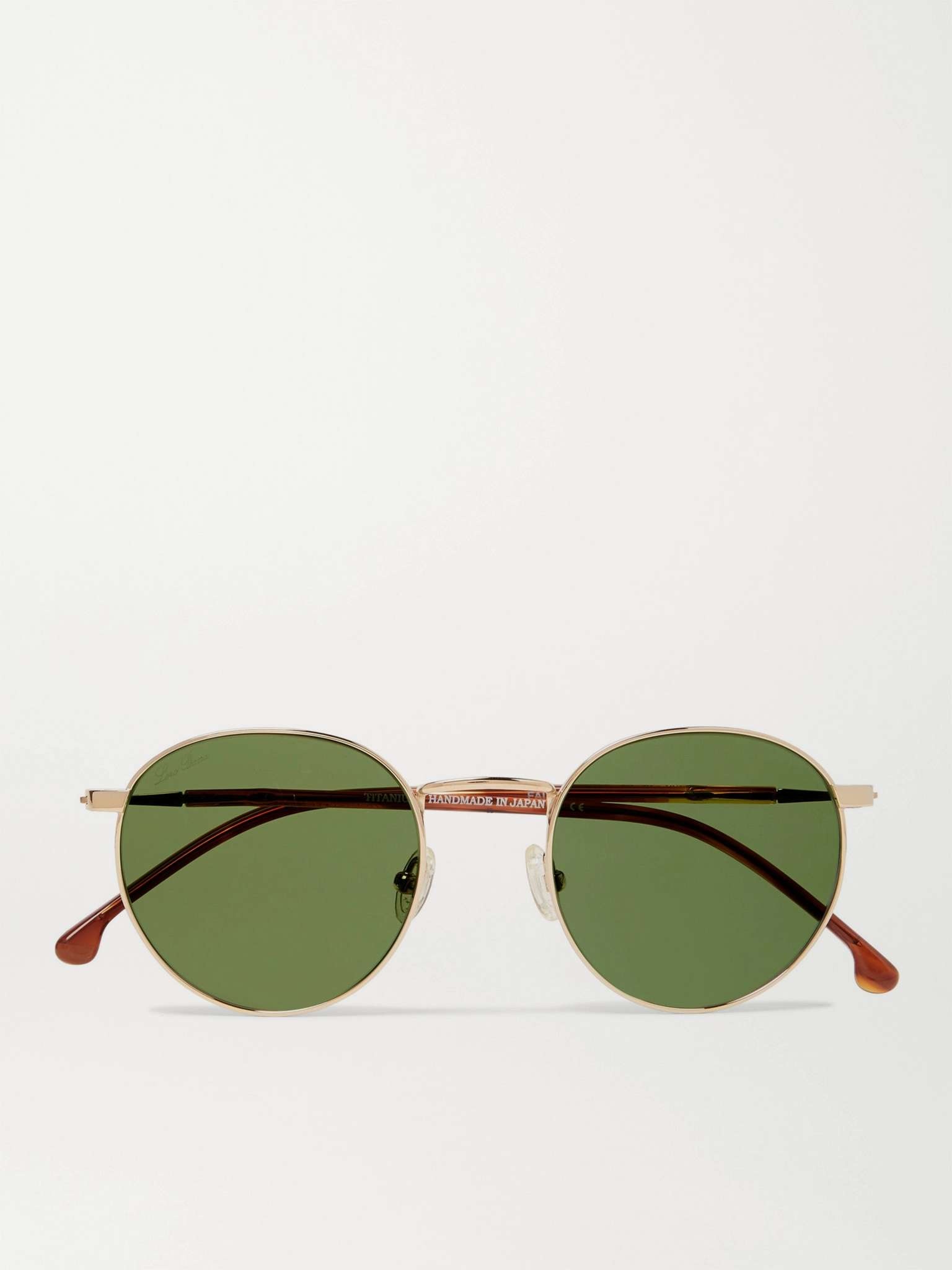 Weekend Round-Frame Gold-Tone and Acetate Polarised Sunglasses - 1