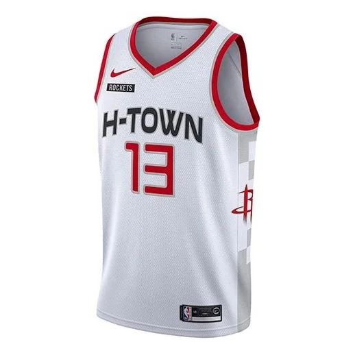 나이키 MENS NBA SW 저지 Harden 13 Houston Rockets 화이트 AV4640-101 - 1