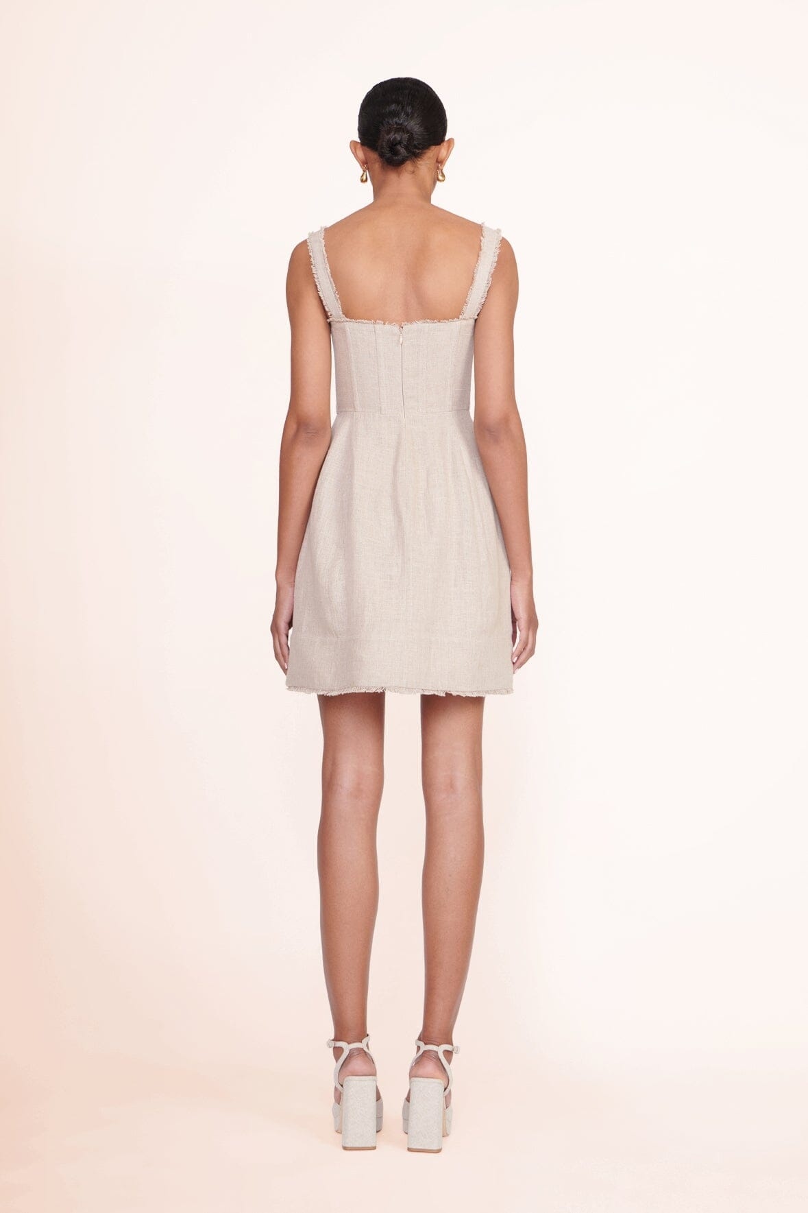 STAUD SOLANGE PLATFORM NATURAL LINEN - 6