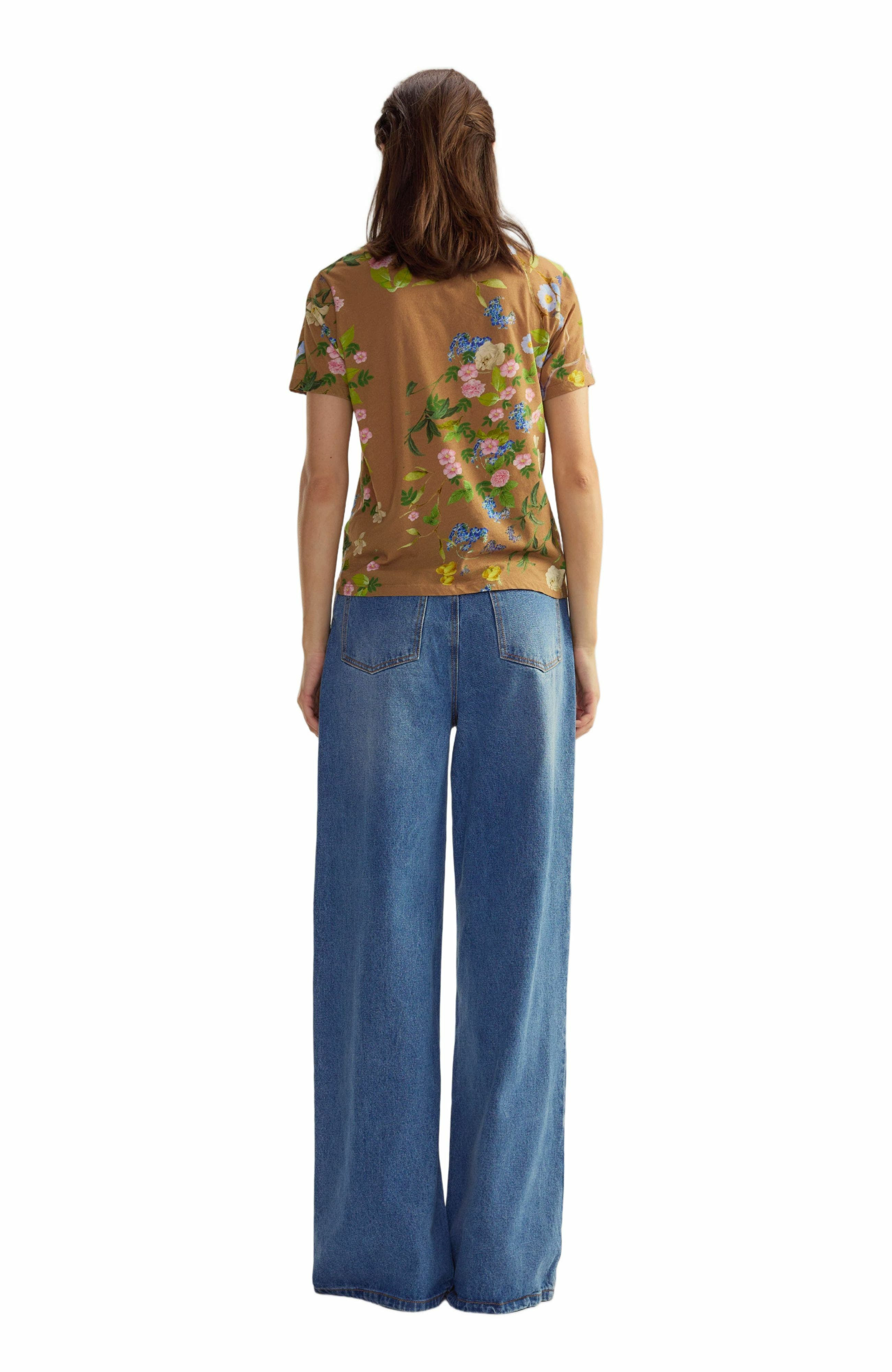 Cynthia Rowley Everyday Cotton Tee in Golden Floral at Nordstrom - 3