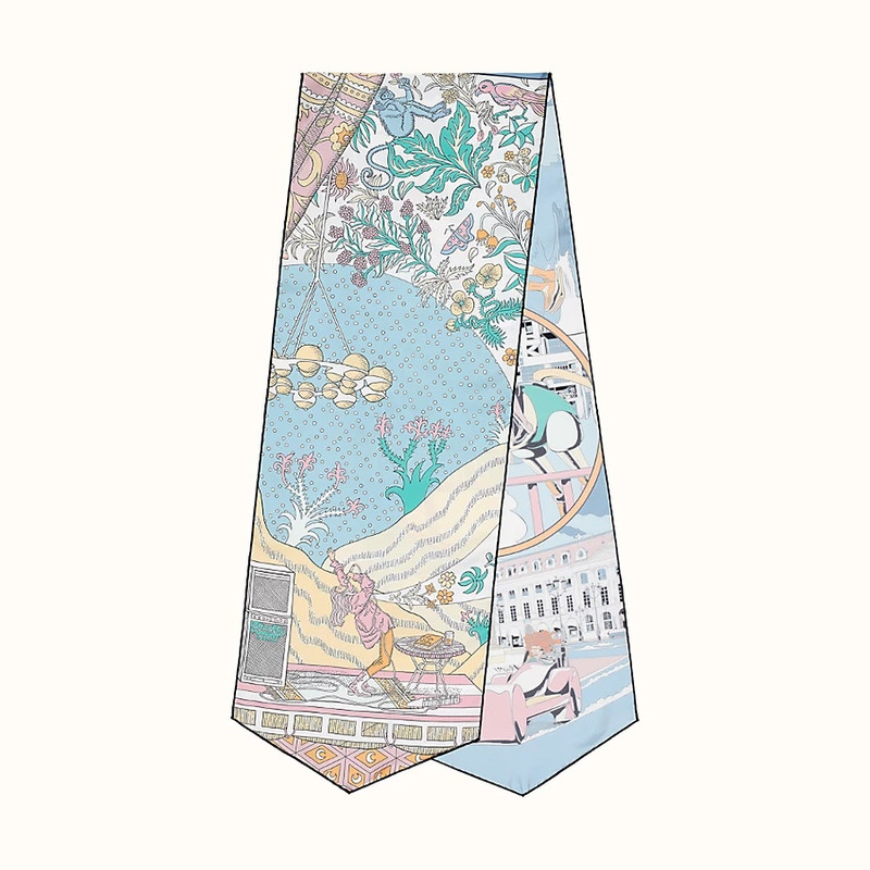 Hermès Le Premier Chant, Wow ! silk muffler outlook