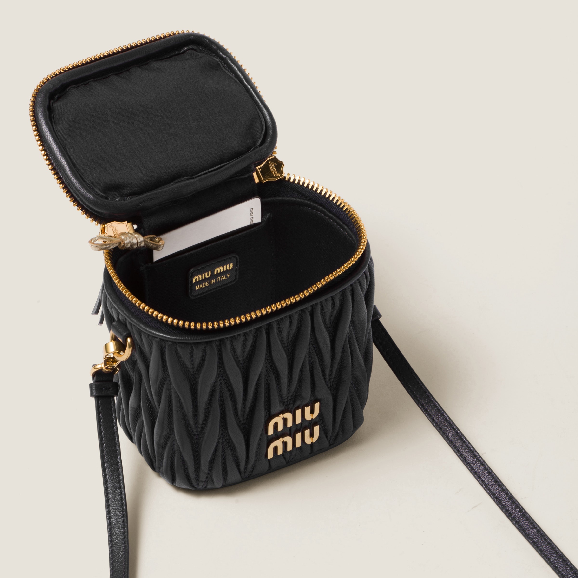 Matelassé nappa leather mini-pouch - 4