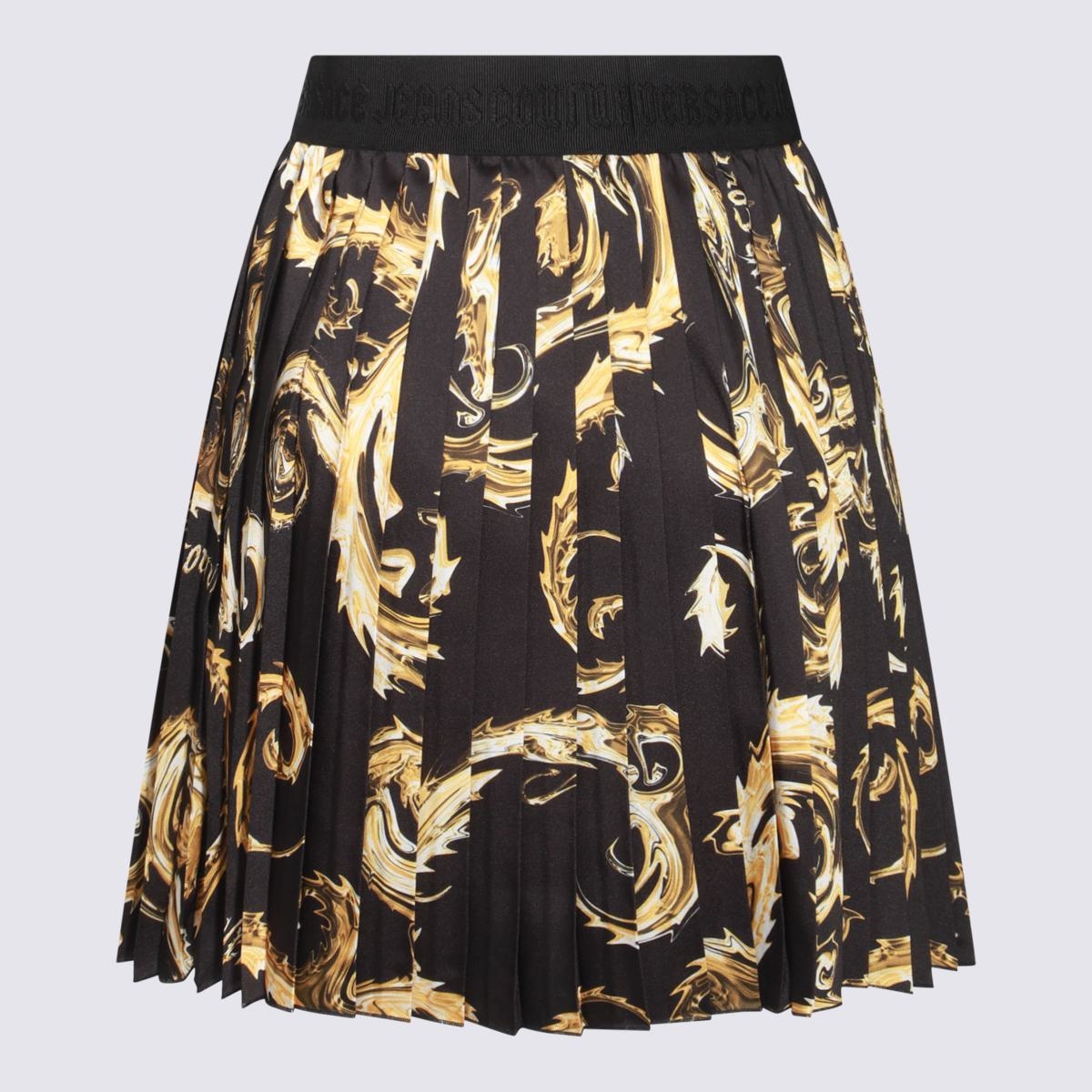 Versace Jeans Couture VERSACE JEANS COUTURE BLACK AND GOLD SKIRT - 2