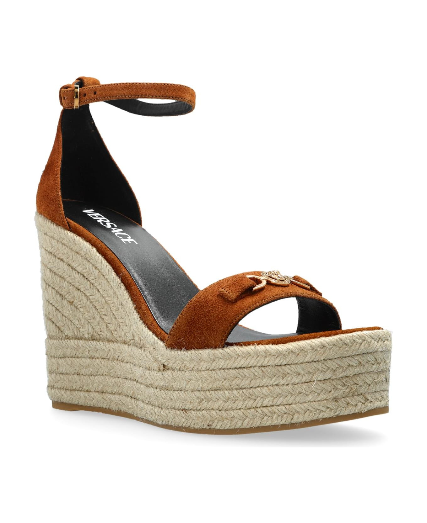 Versace Wedge Sandals - 4