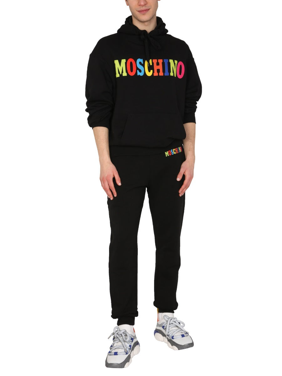 Moschino Men Multicolor Logo Jogging Pants - 2
