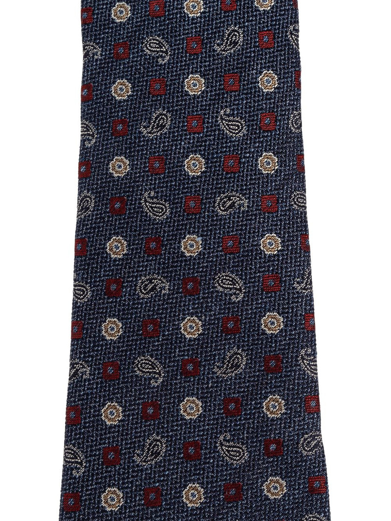 Etro paisley-motifs tie outlook