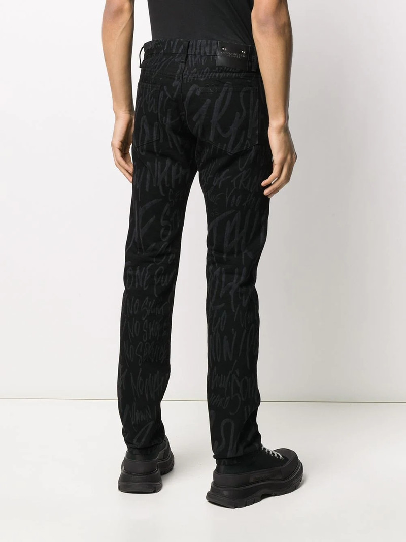 x Disney scribble printed trousers 4