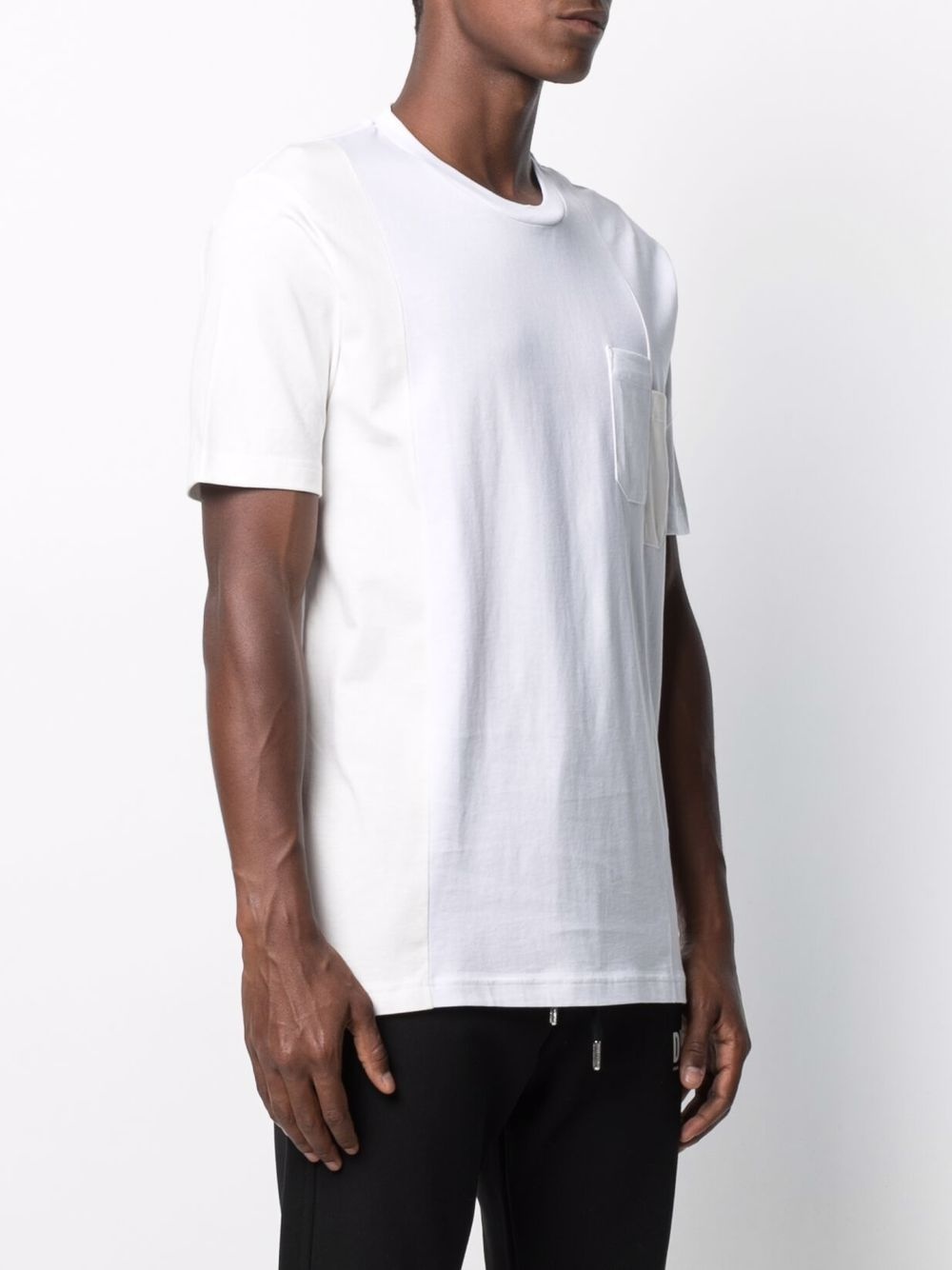 Green Label skewed-pocket T-shirt - 4