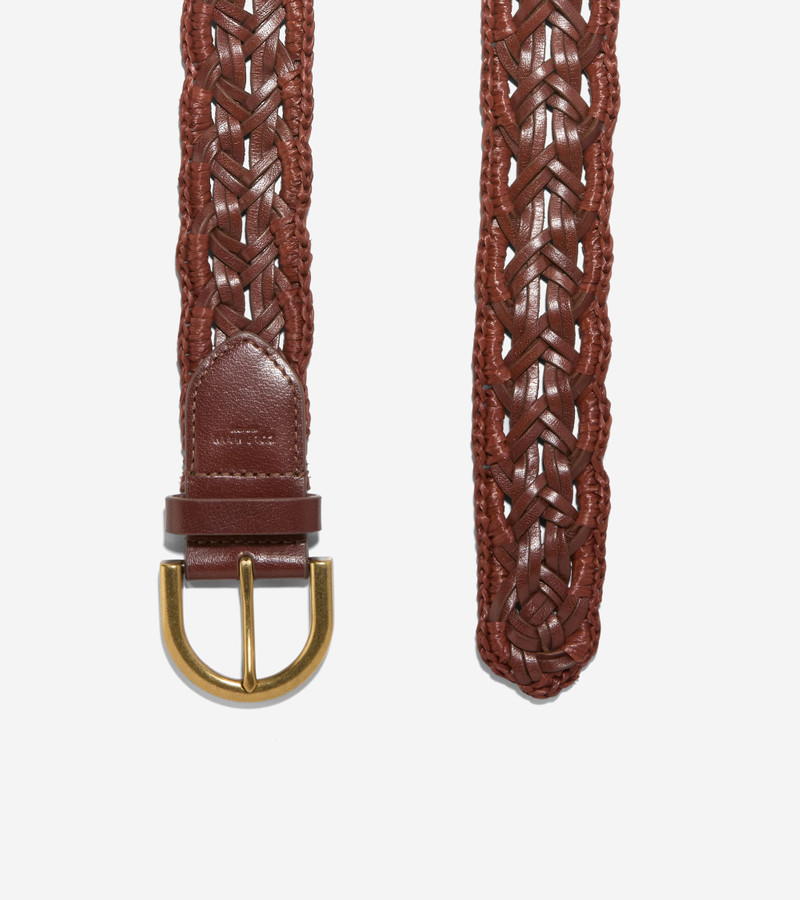 COLE HAAN Women's 40MM Raffia Edge Braid Belt outlook