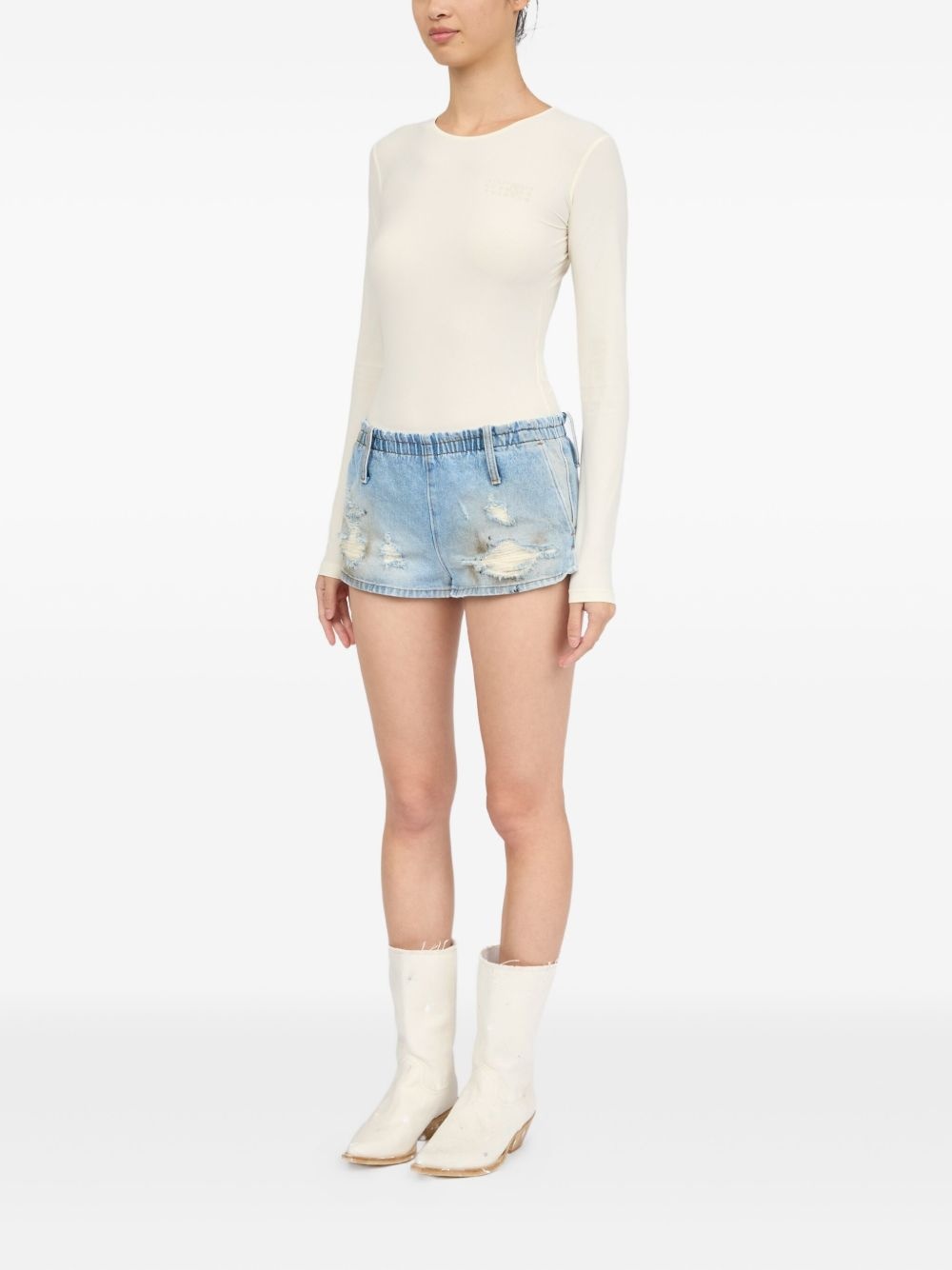 denim shorts - 4