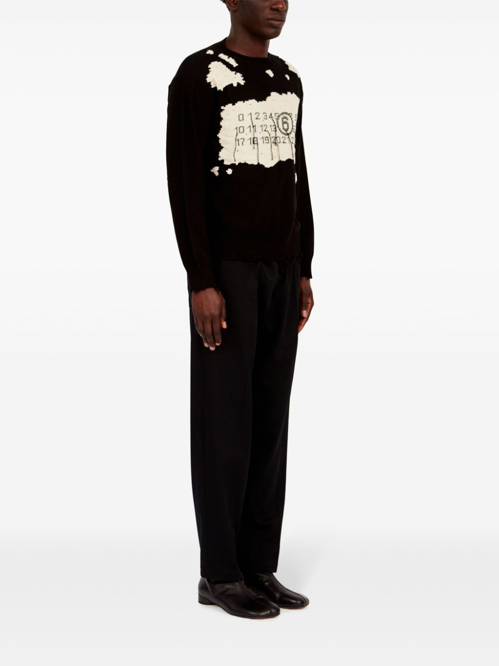 numbers-motif jumper - 3