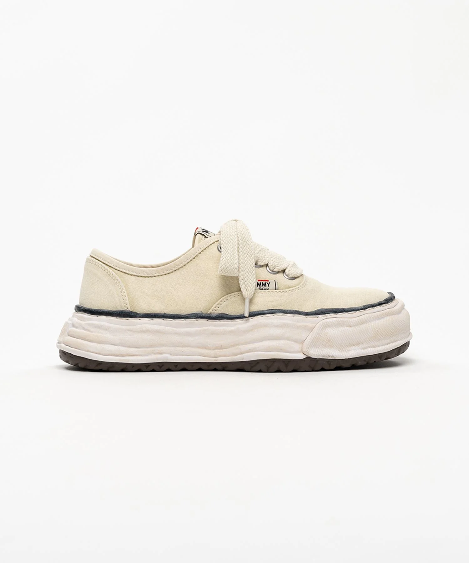 "BAKER 26" OG Sole Bleached Canvas Low-top Sneakers - 1