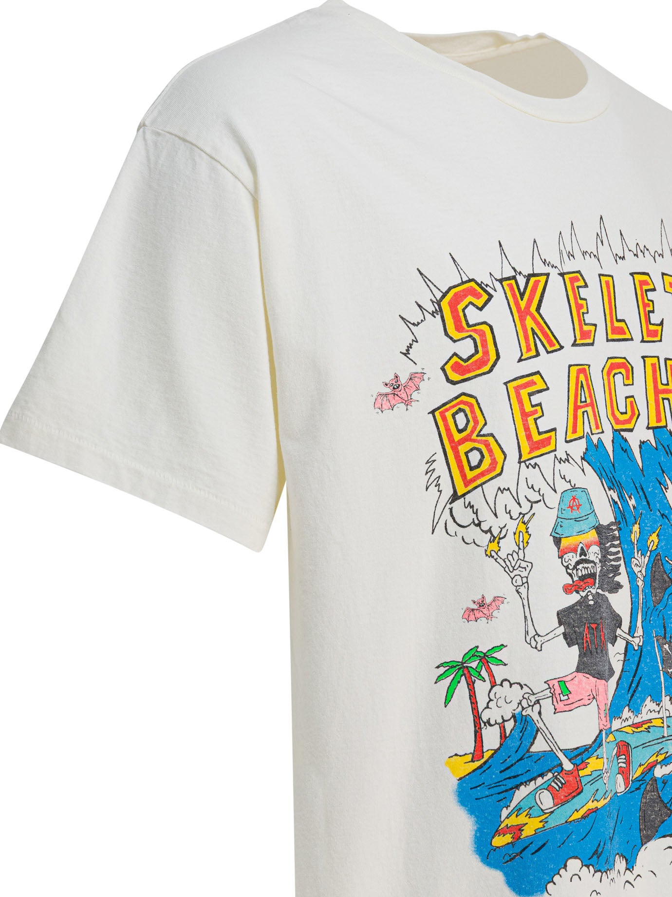 Skeleton Beach Surf T-Shirts White - 4