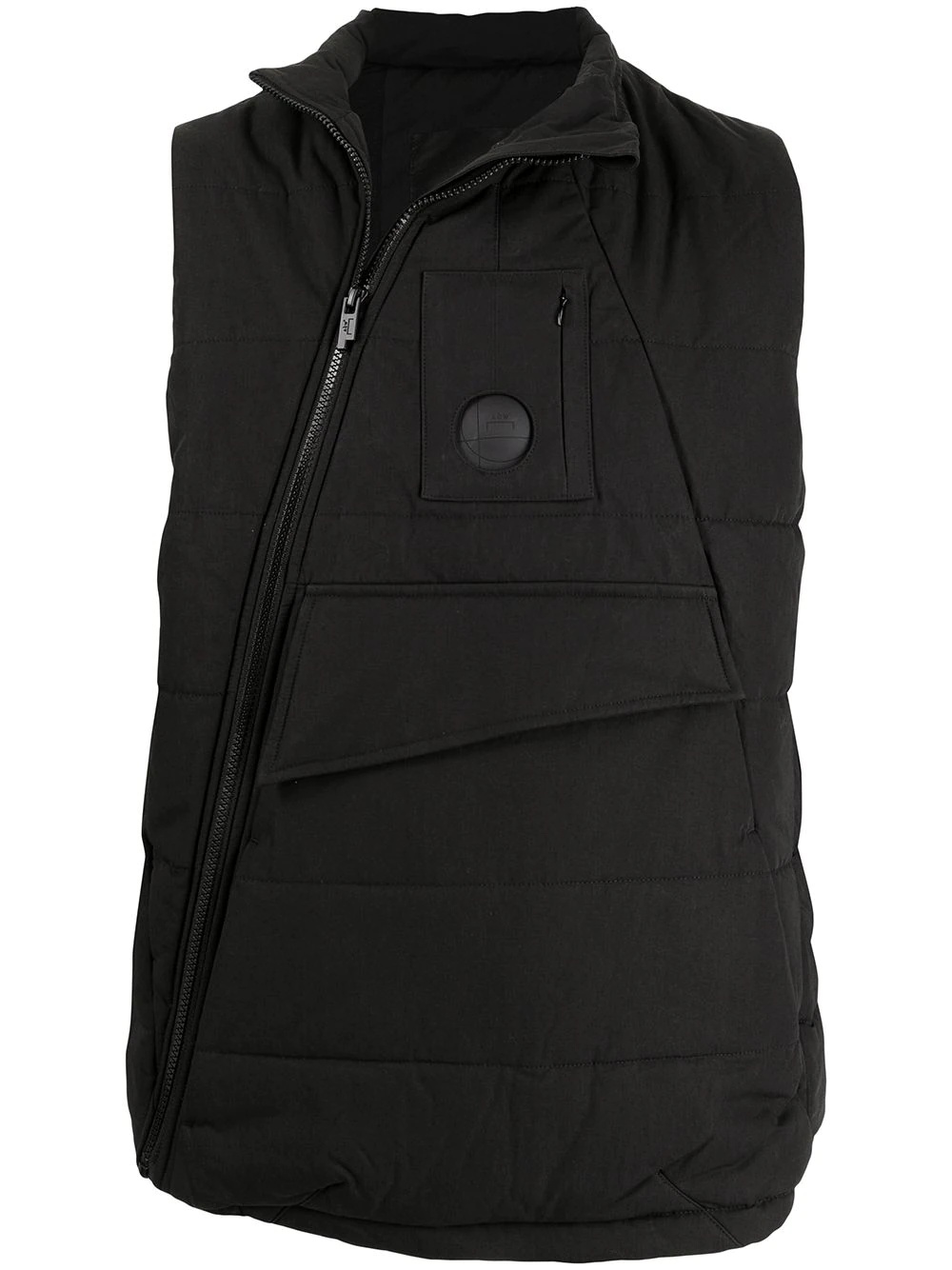 logo zipped gilet - 1