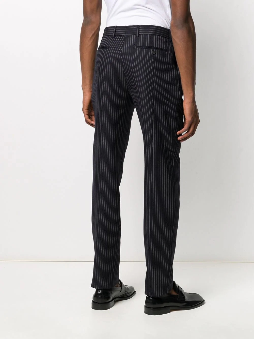 pinstriped tailored trousers - 3