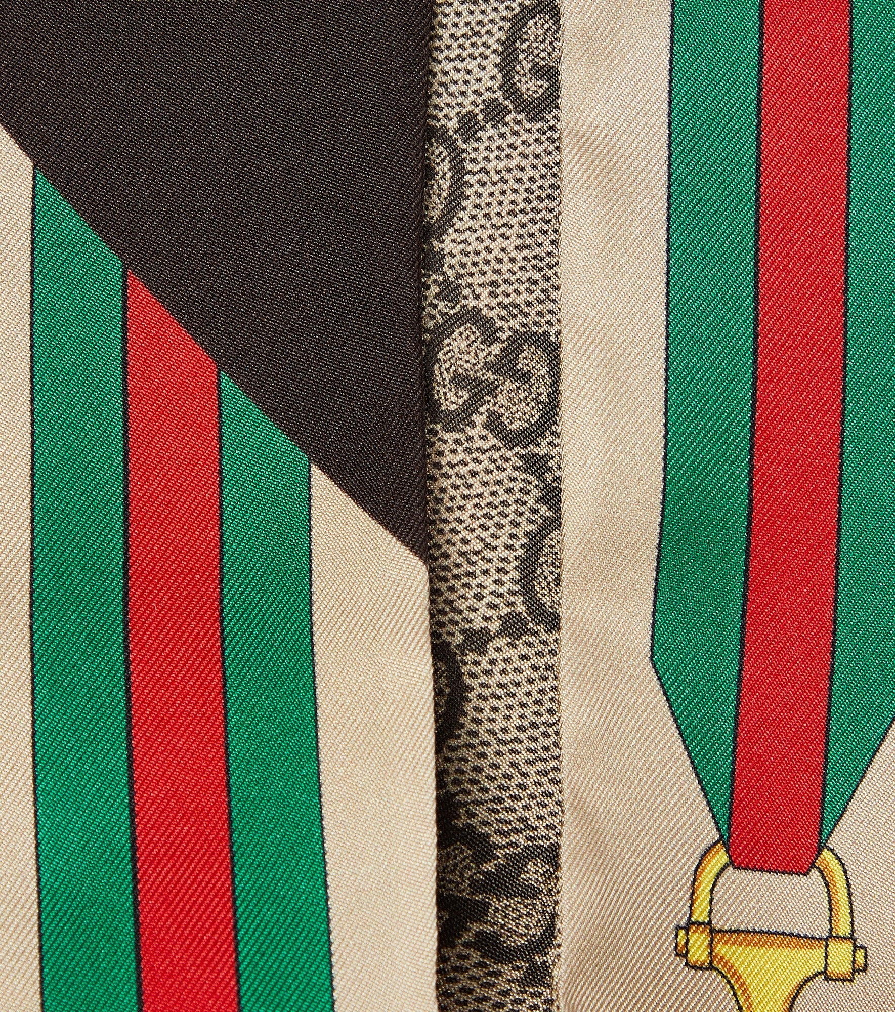 GG printed silk scarf - 3