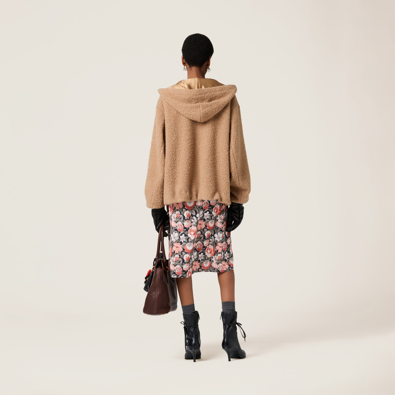 Pile hoodie jacket 3