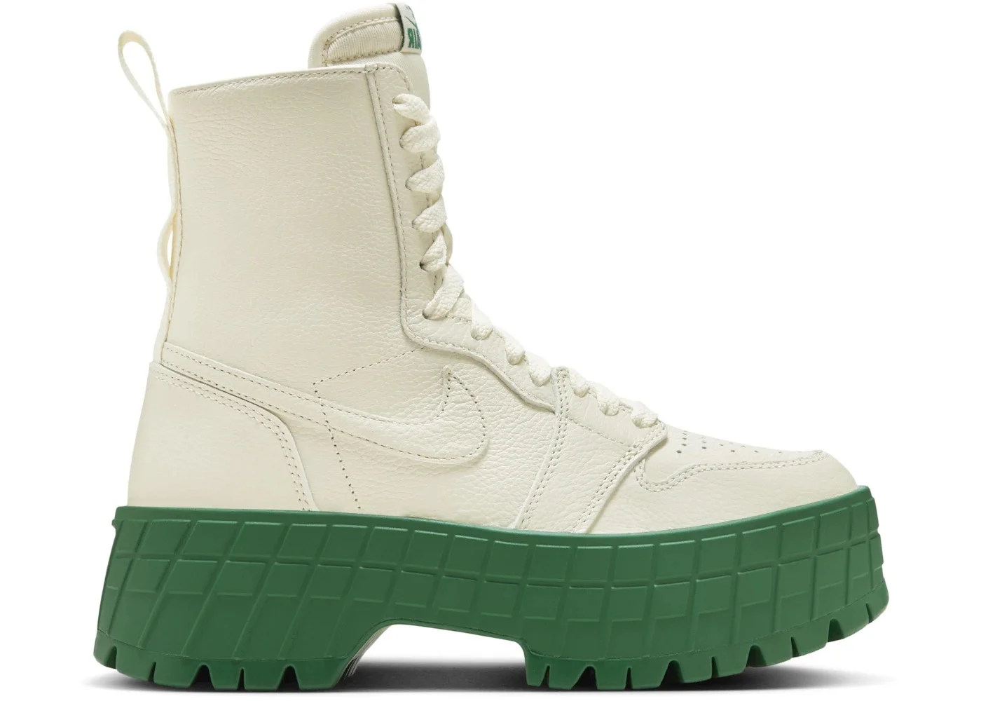 Jordan 1 High Brooklyn Coconut Milk Pine Green (Women's) - 1