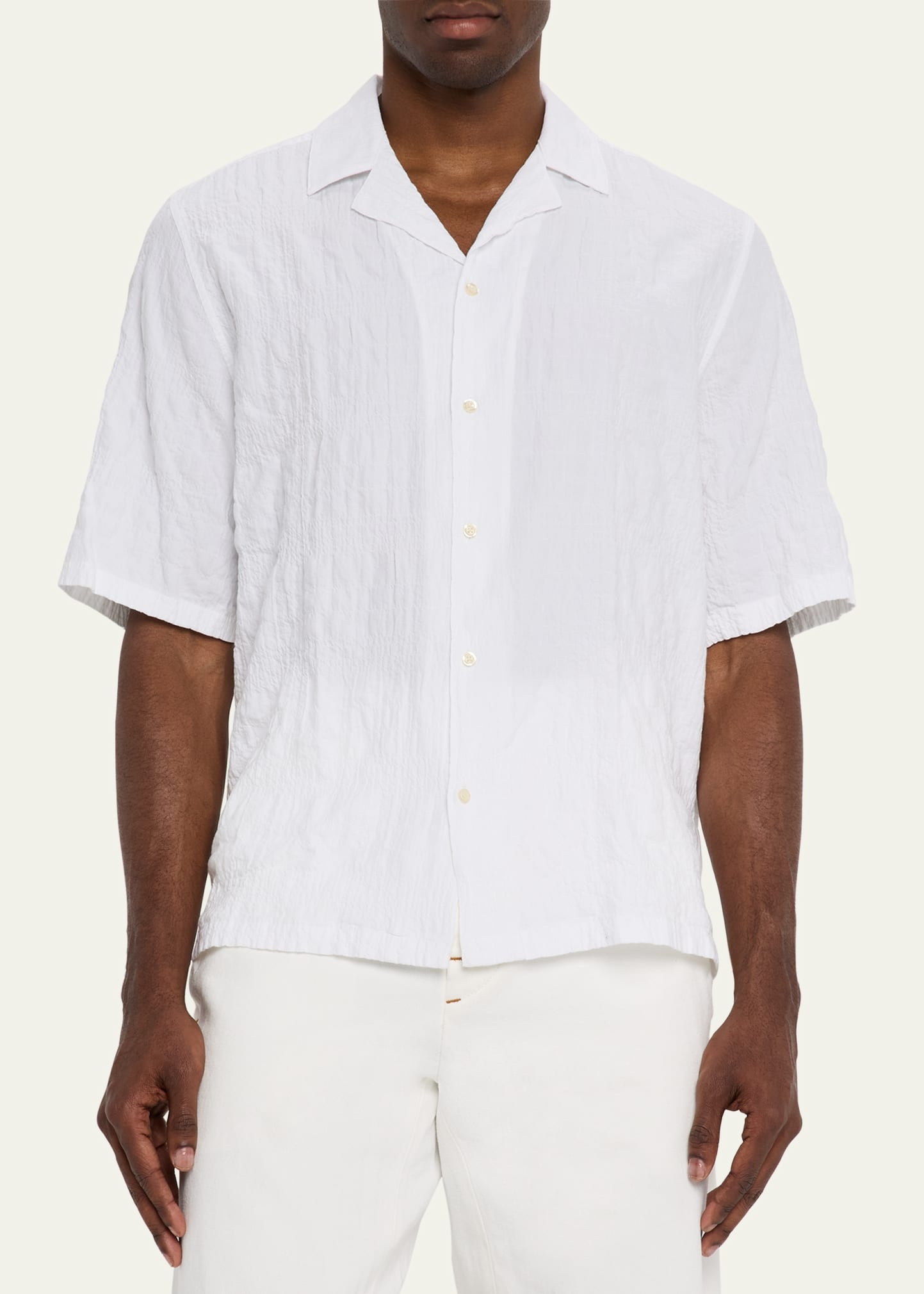 Men's Eren Seersucker Camp Shirt - 4
