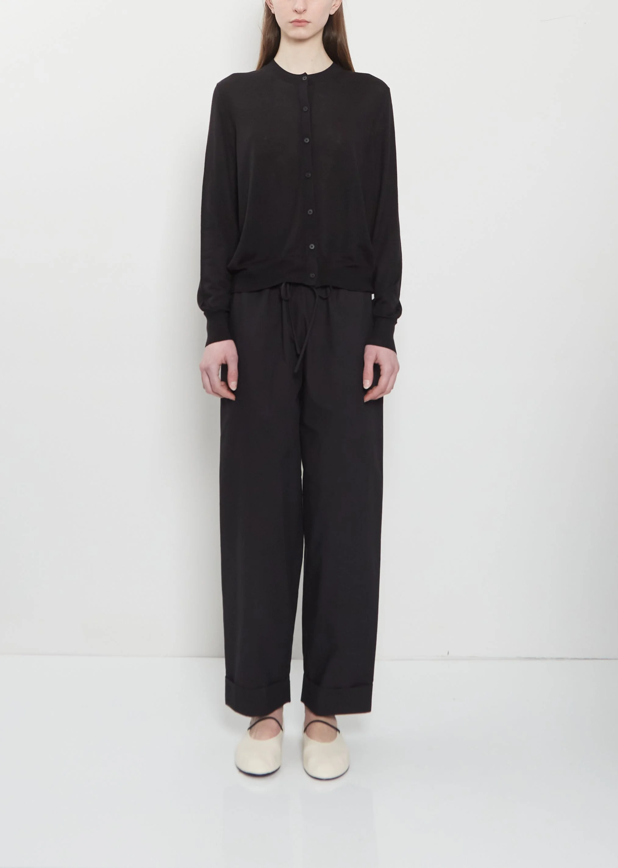 Delano Cotton Pant — Black - 1