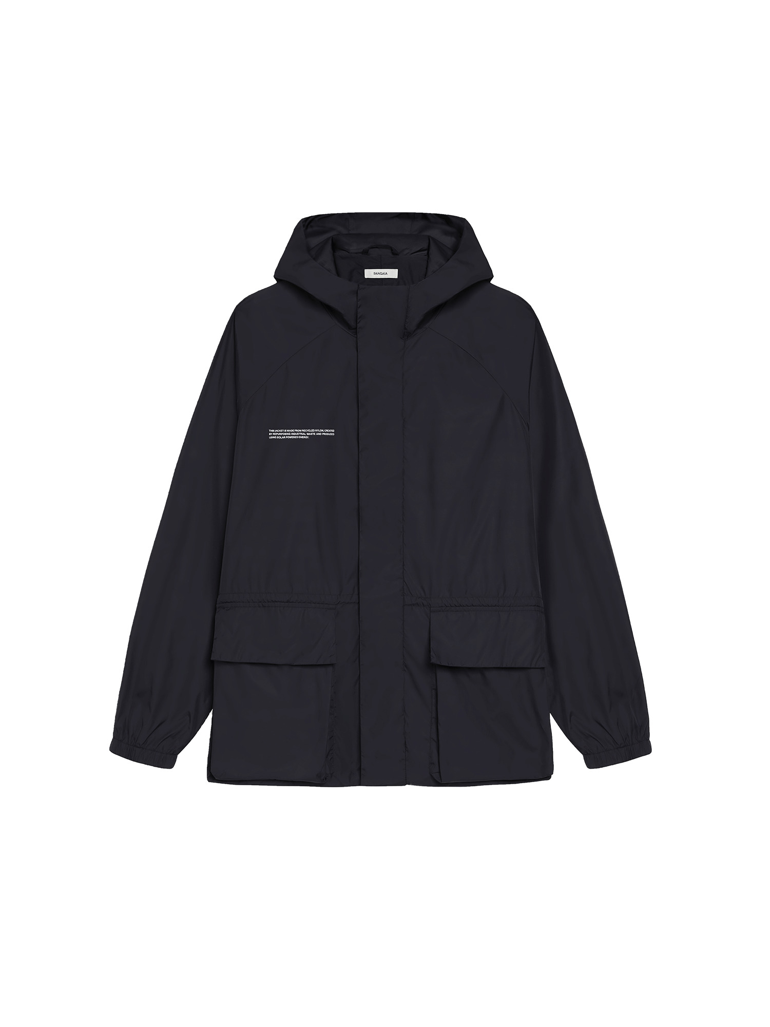 Womens Nylon Color Block Jacket - Black - 1