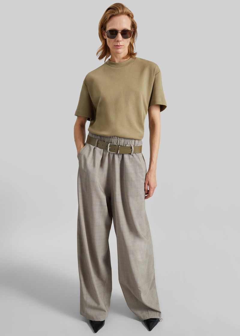 Oakdale Track Pants - Beige Glen Plaid 7