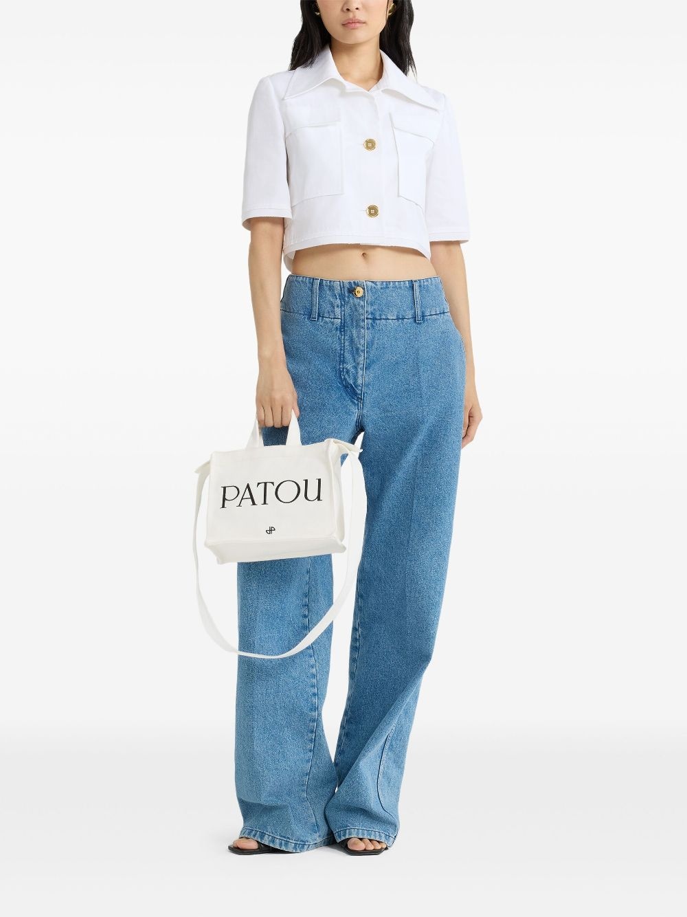 short-sleeved cropped jacket - 2