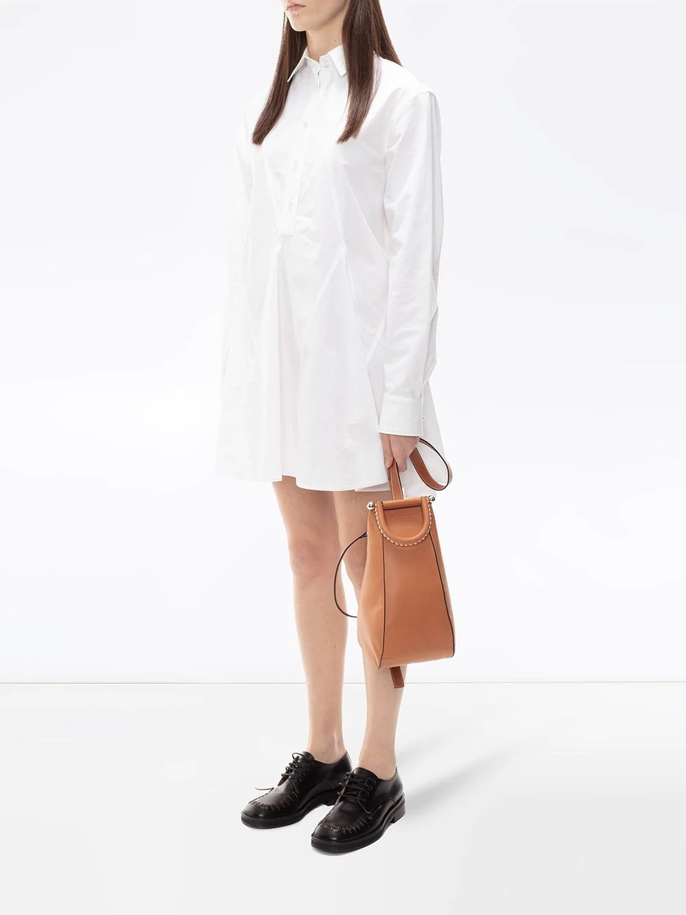 godet-hem shirt-dress - 3