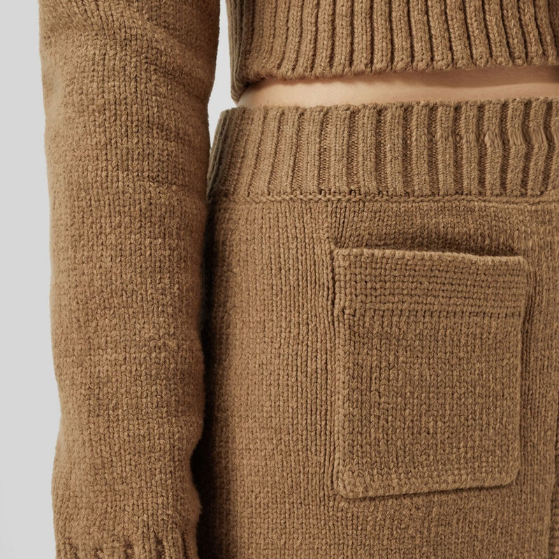 Monogram Motif Cotton Blend Mini Skirt 5