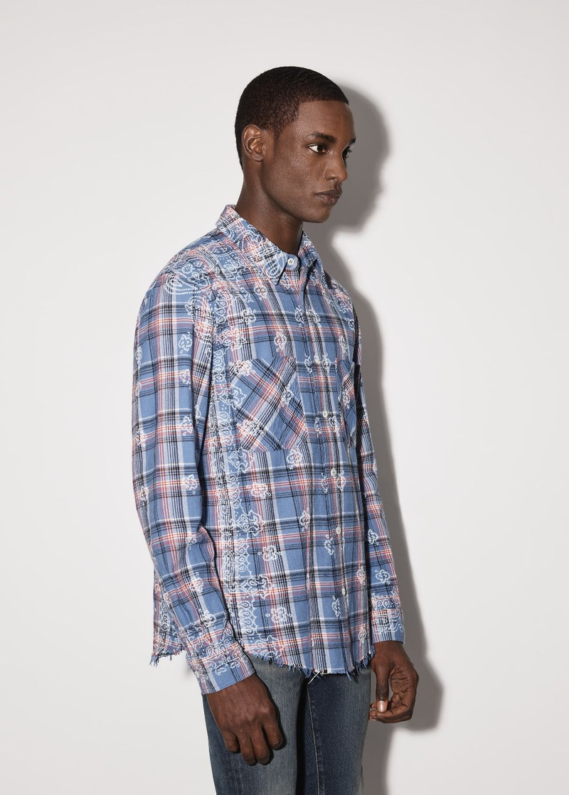 AMIRI BLEACH BANDANA PLAID outlook