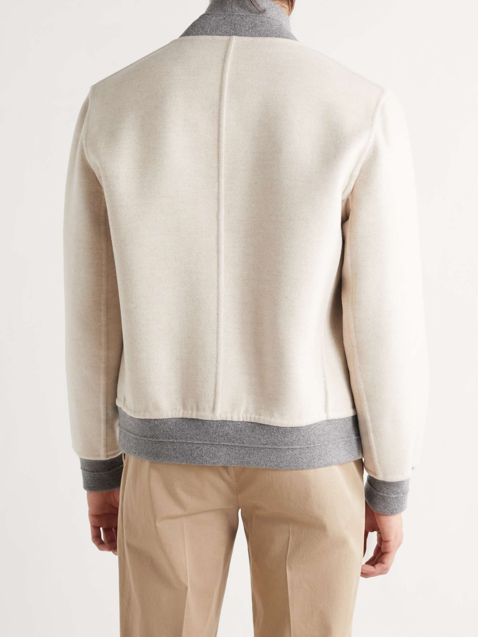 Reversible Cashmere Bomber Jacket - 4