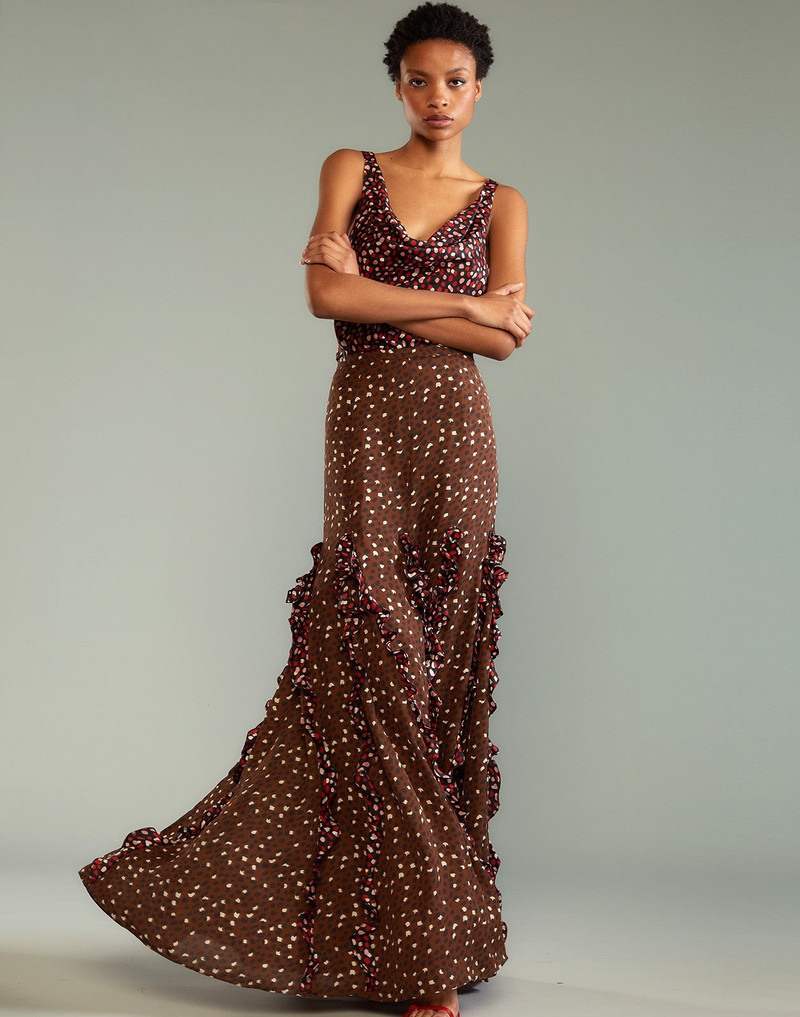 CYNTHIA ROWLEY Pippa Silk Skirt outlook