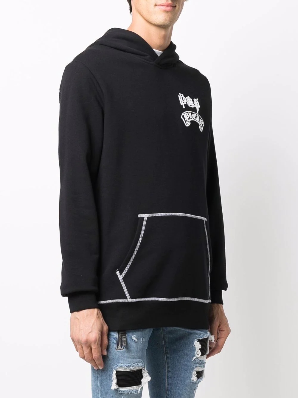 logo-print pullover hoodie - 4