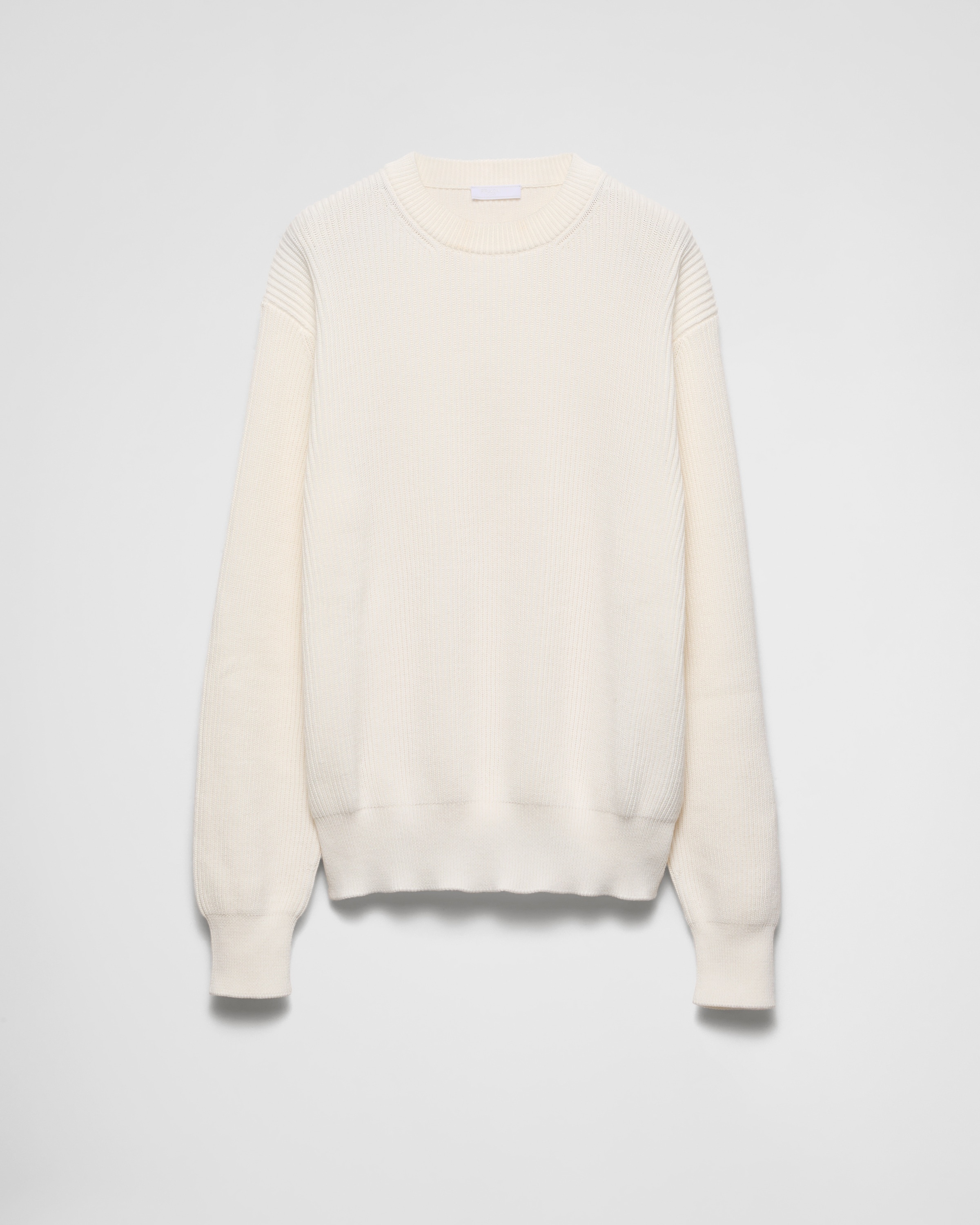 Cotton crew-neck sweater - 1